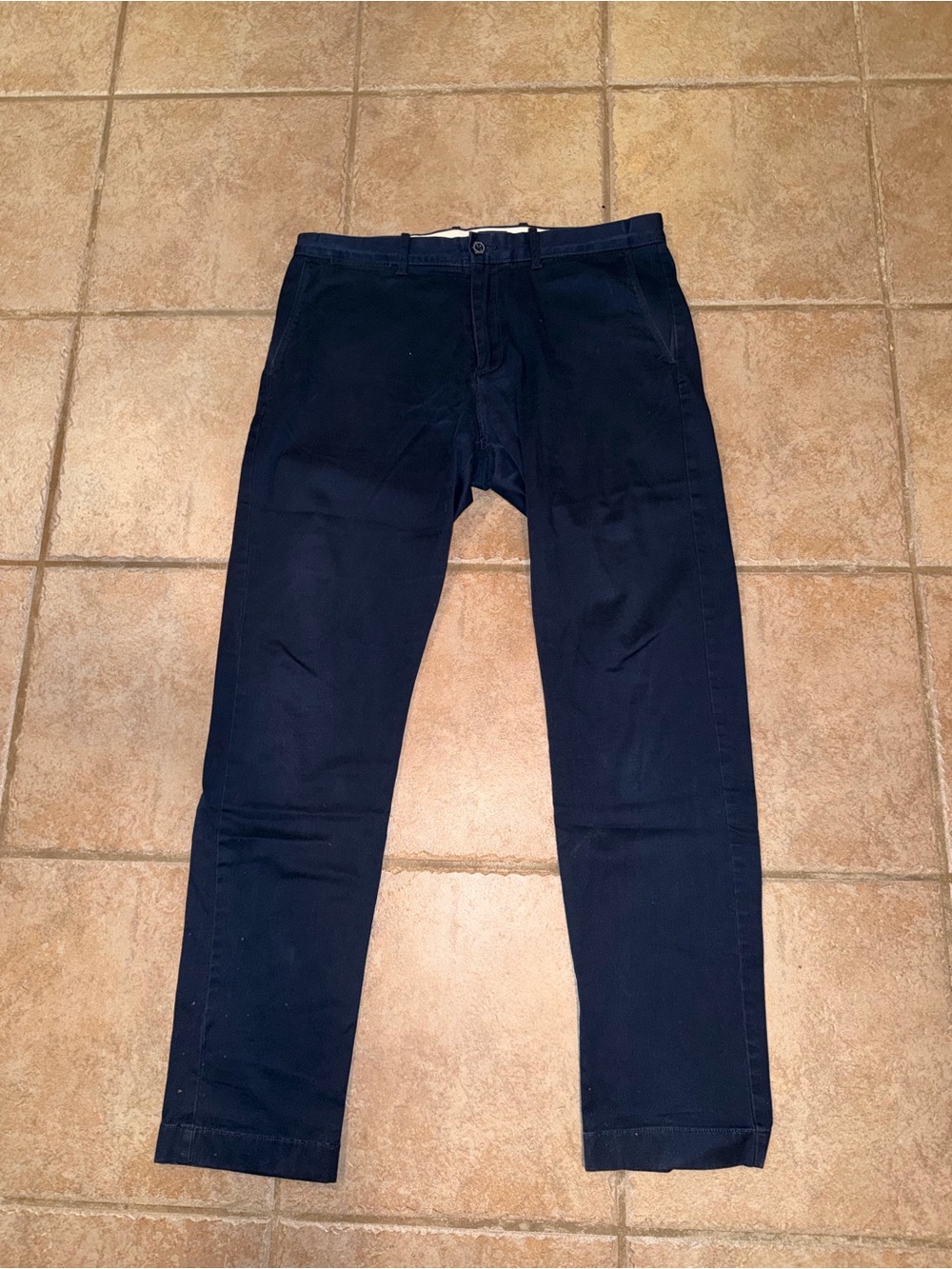 J. Crew Men's Dark Navy Chinos - Straight Leg